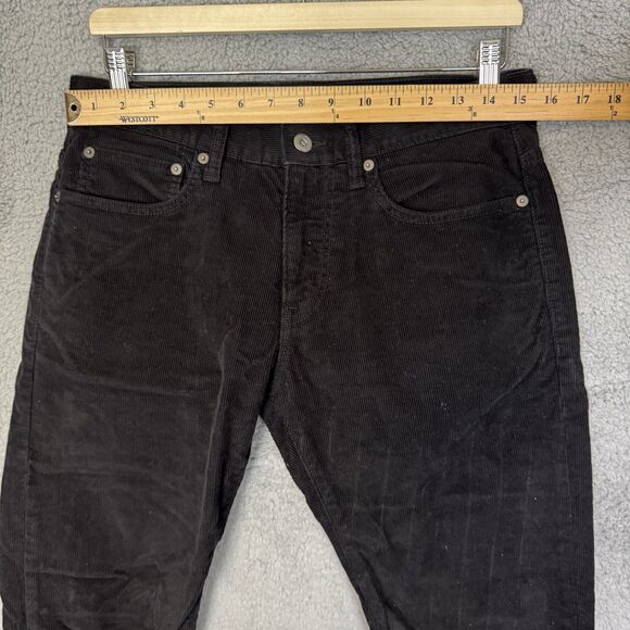J Crew Pants Mens 30x31 Black Corduroy Chino 484 Slim Fit Classic Casual - Picture 3 of 9